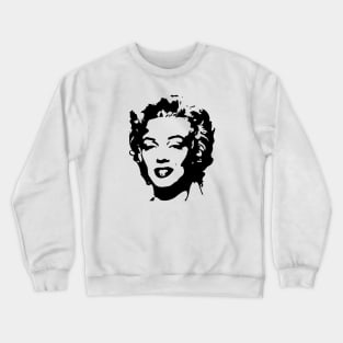 Classic beauty pinup girl pen and ink art Crewneck Sweatshirt